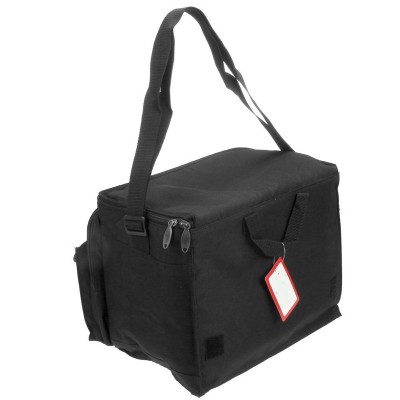 Black Durable Deluxe Insulated Lunch picnic Cooler Bag with adjustable strap