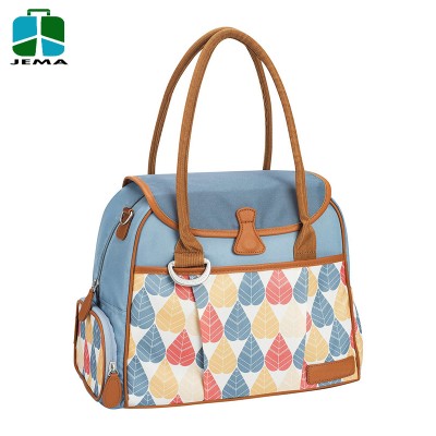 Polyester Large Capacity Custom Printing 3 in 1 Diaper Bag Backpack For Baby Stroller