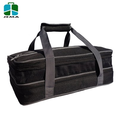 Deluxe Expandable Double Layered Insulated Food Carrier with Easy Carry Handle