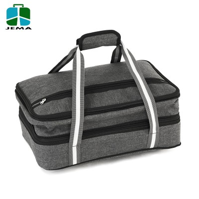 Expandable oversized insulated food delivery bag Hot and Cold Thermal Bag