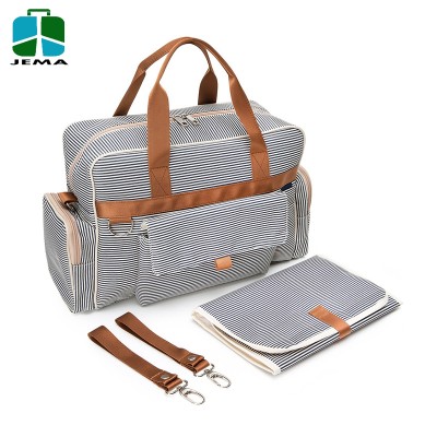 Top quality Customize Design Strap Diaper Tote Bag With Changing Pad