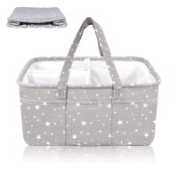 XL Diaper caddy baby High-quality Cotton Canvas diaper caddy organizer Storage Bin for Nursery